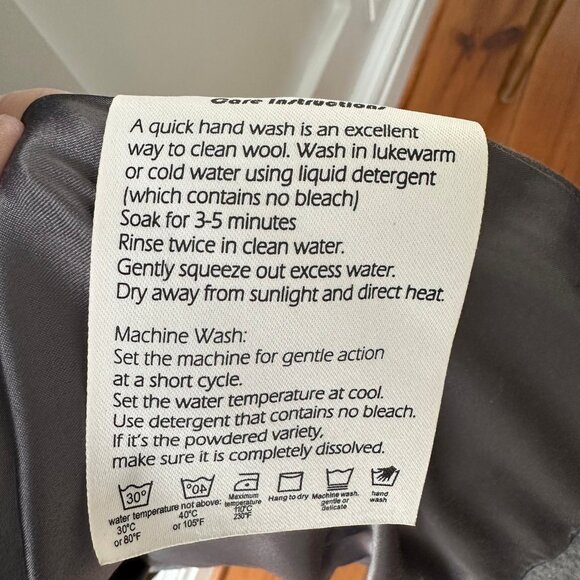 🧥 Elegant Vintage Gray Wool Swing Coat / Cloak | Shawl Collar |  Size L - Picture 5 of 11